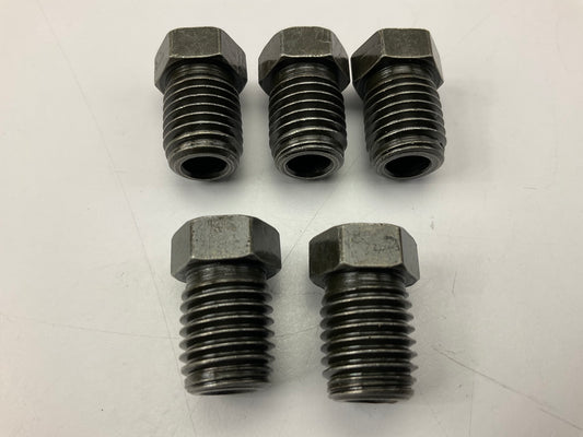 (5) AGS BLF-52C Brake Line Steel Tube Nut, 6mm (M12 X 1.5) Bubble
