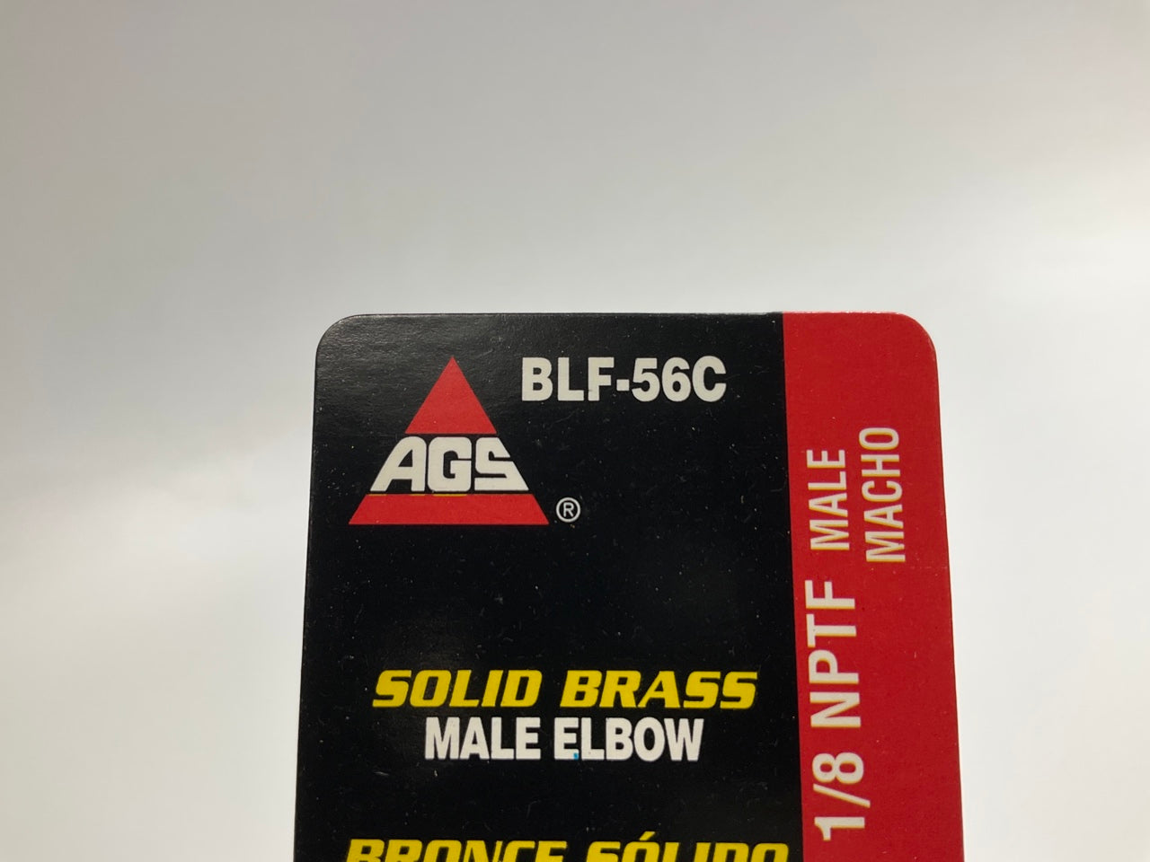 (10) AGS BLF-56C Brass Male Elbow, 3/8''-24 Inverted To 1/8'' NPT