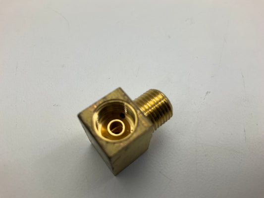 AGS BLF-58C Brass Male Branch Tee, 3/8''-24 Inverted To 1/8'' NPT