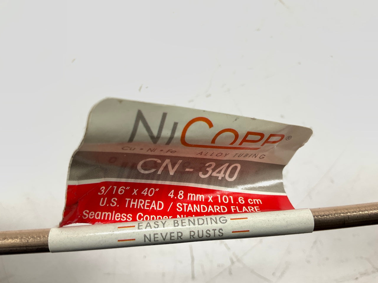 (10) AGS CN340 Domestic NiCopp Nickel / Copper Brake Lines, 3/16'' X 40'', 3/8-24''