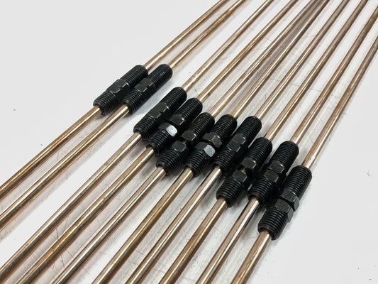 (10) AGS CN360 Domestic NiCopp Nickel/Copper Brake Lines 3/16'' X 60'', 3/8''-24
