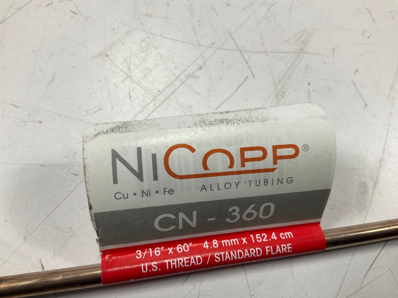 (10) AGS CN360 Domestic NiCopp Nickel/Copper Brake Lines 3/16'' X 60'', 3/8''-24