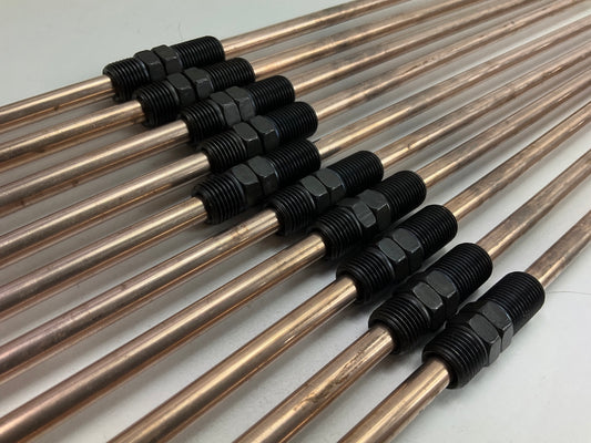 (10) AGS CN-430 NiCopp Copper Nickel Alloy Brake Line: 30'' Long, 1/4'' Diameter
