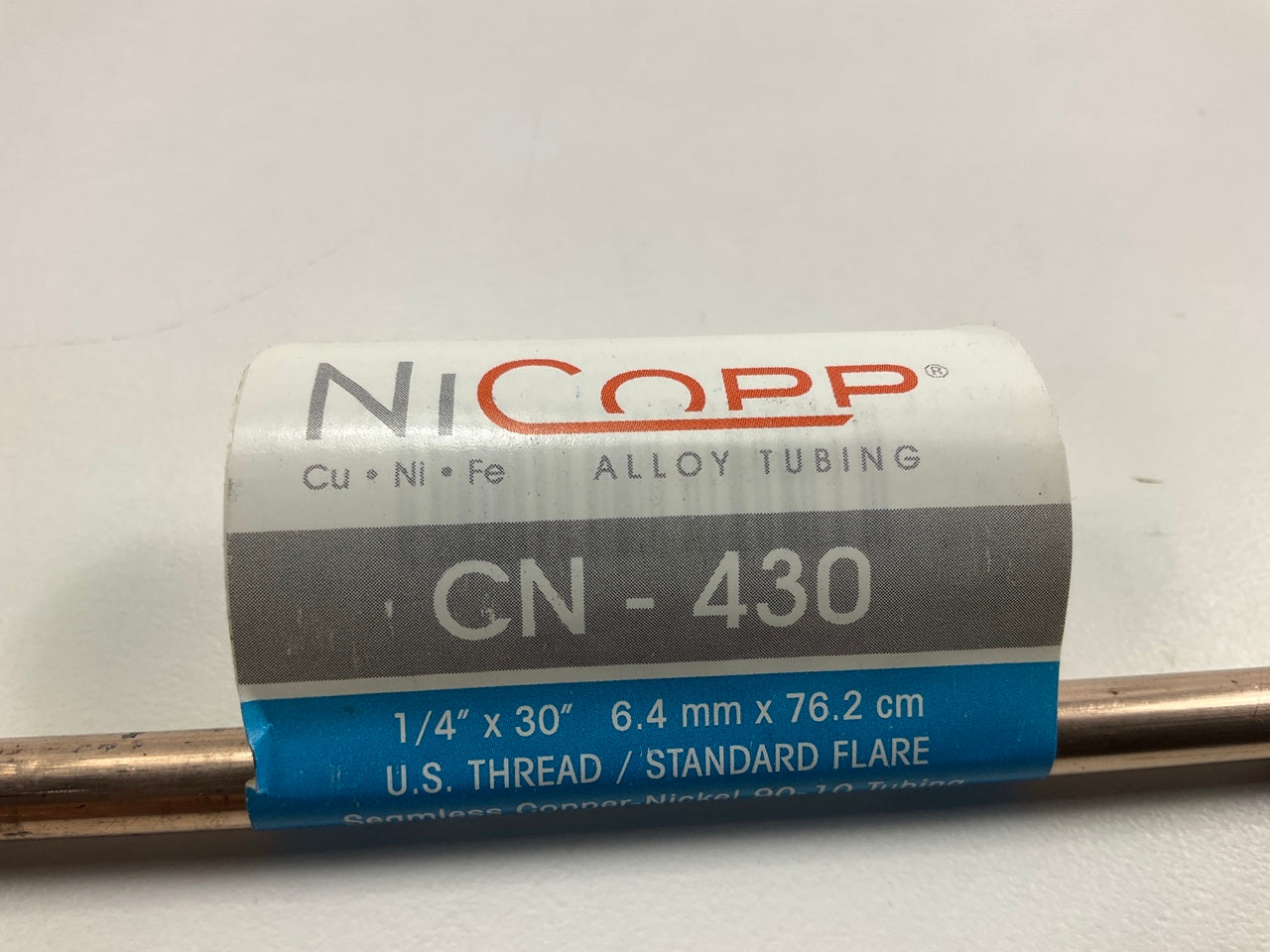 (10) AGS CN-430 NiCopp Copper Nickel Alloy Brake Line: 30'' Long, 1/4'' Diameter