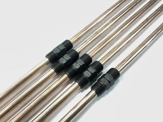 (5) AGS CN551 Brake Lines, 5/16'' X 51'', 1/2-20'' Threads, NiCopp Nickel / Copper