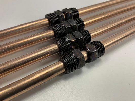 (4) AGS CN-630 NiCopp Copper Nickel Alloy Brake Line: 30'' Long, 3/8'' Diameter