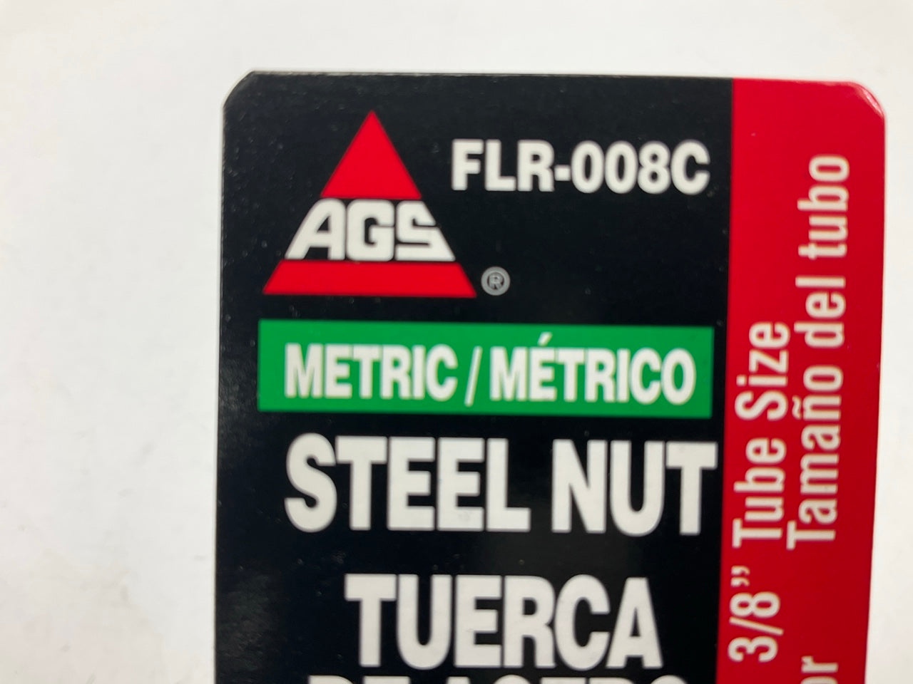 (10) AGS FLR008C Metric Brake Line Steel Tube Nuts, 3/8'' Size, (M16x1.5)