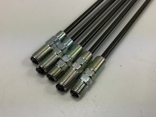 (5) AGS PA312 PVF Coated Steel Brake Line: 12'' Long, 3/16'' Diameter, Universal