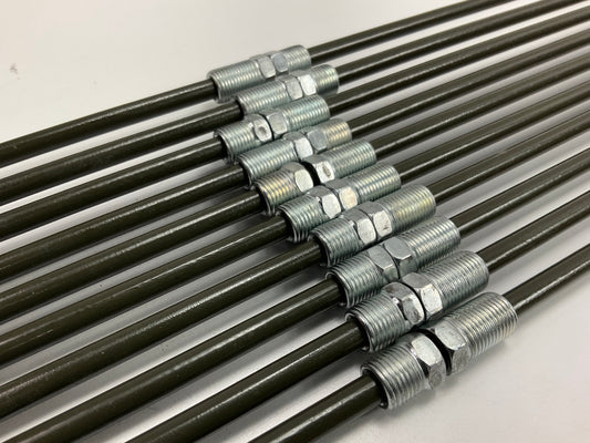 (10) AGS PA430 PVF Coated Steel Brake Line: 30'' Long, 1/4'' Diameter, Universal