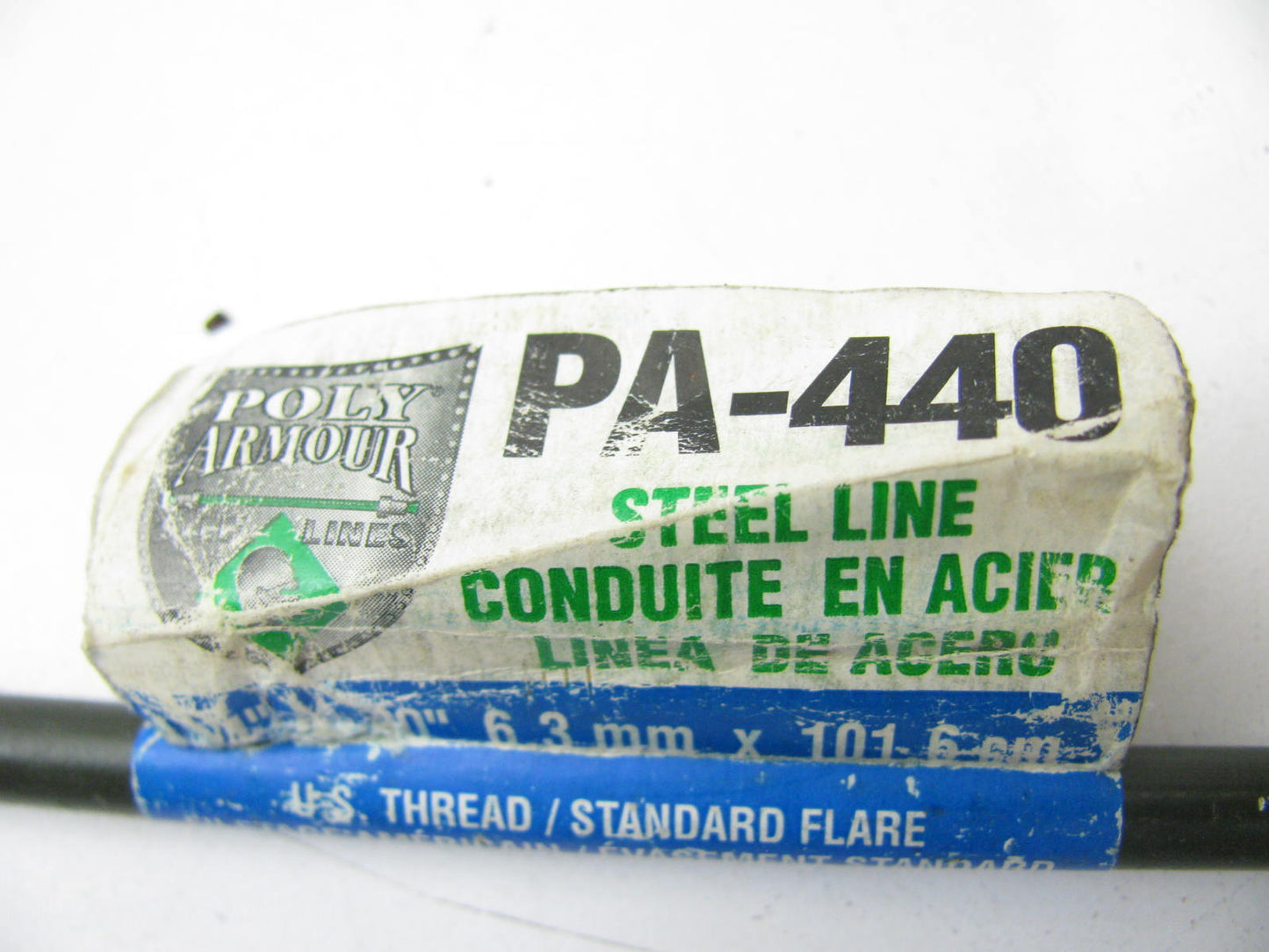 AGS PA-440 Domestic Poly-Armour PVF Steel Brake Line 1/4 X 40''