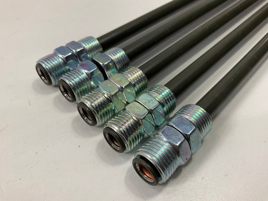 (5) AGS PA-630 PVF Coated Steel Brake Line: 30'' Long, 3/8'' Diameter, Universal