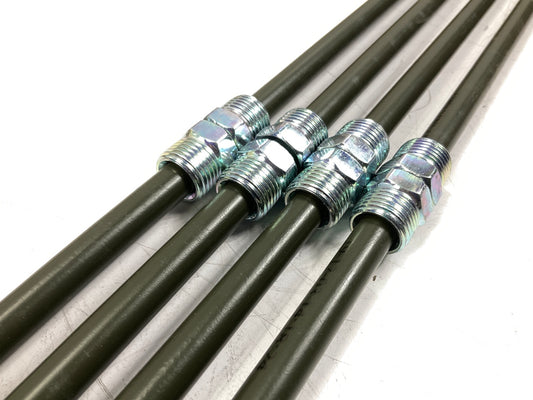 (4) AGS PA-672 Poly-Armour PVF Coated Steel Brake Line: 72'' Long, 3/8'' Diameter