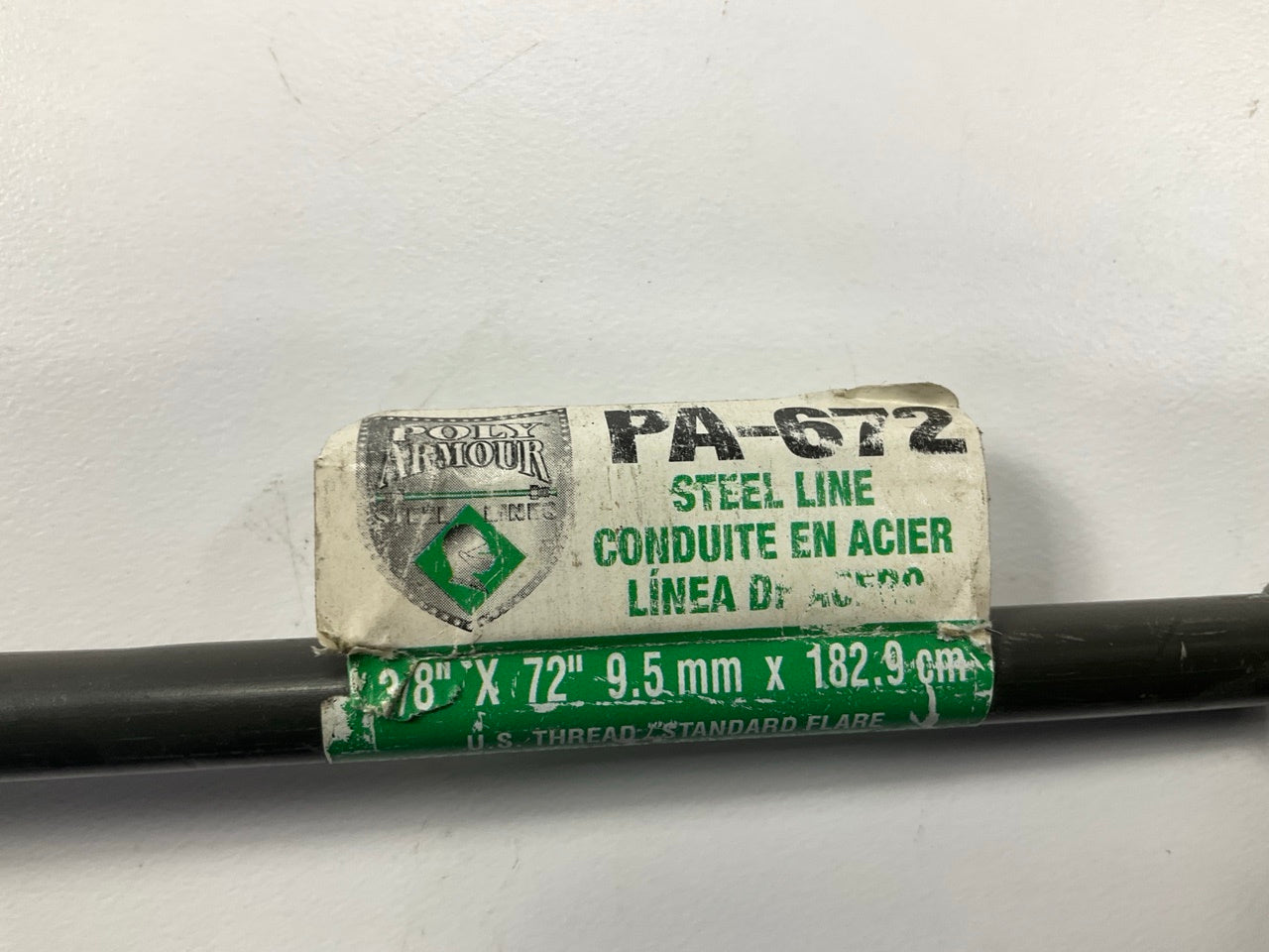 (5) AGS PA-672 Poly-Armour PVF Coated Steel Brake Line: 72'' Long, 3/8'' Diameter