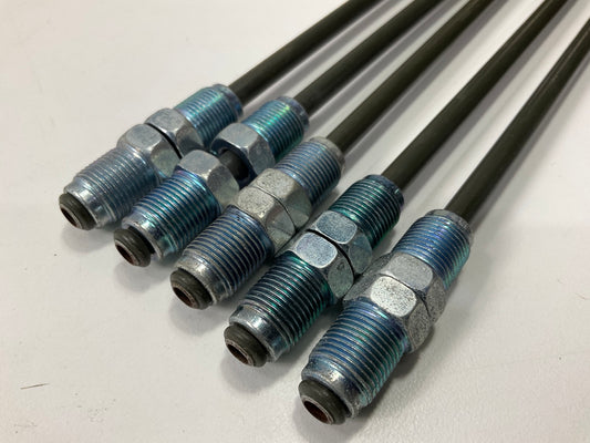 (5) AGS PA-730 PVF Coated Steel Brake Line, 30'' Long, 6mm Diameter, Universal