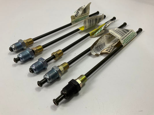 (5) AGS PAA-B312 Brake Line Adapter, 3/16'' X 8'', (3/8''-24 Inv. X M12x1.0 Bubble)