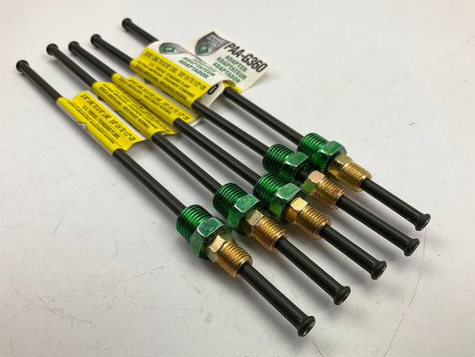 (5) AGS PAA-G360 Steel Brake Line Adapter, 3/16'' X 8, ( 3/8''-24 X 1/2''-20 Inv.)