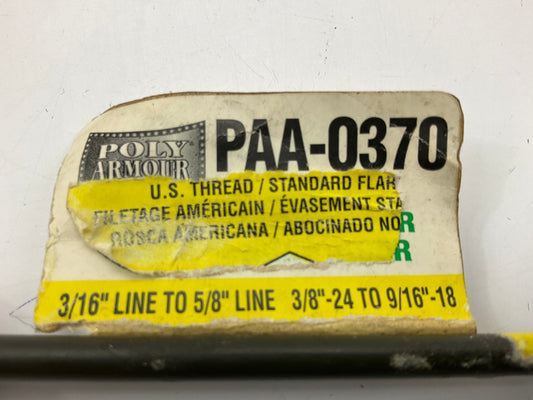 AGS PAA-O370 PVF Brake Line Adapter, 3/16'' X 8 (3/8''-24 X 9/16''-18 Inverted