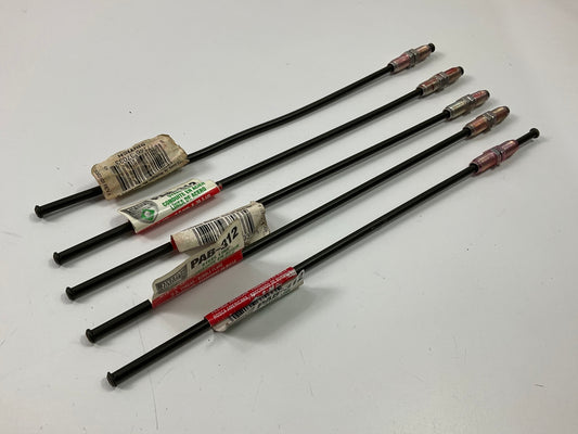 (5) AGS PAB-312 Poly Armour PVF Steel Brake Line 3/16'' X 12''