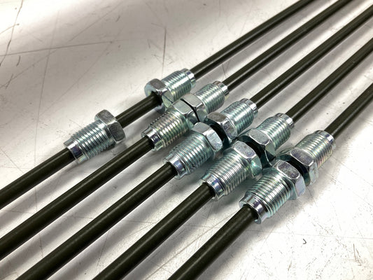 (5) AGS PAE-360 Metric Brake Lines, 3/16'' X 60'', M10x1 Thread Fittings