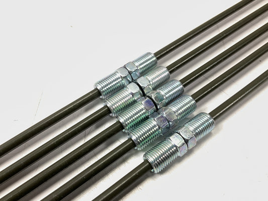 (5) AGS PAJ-360 Poly-Armour PVF Coated Steel Brake Lines, 60'' Long, 3/16'' Dia