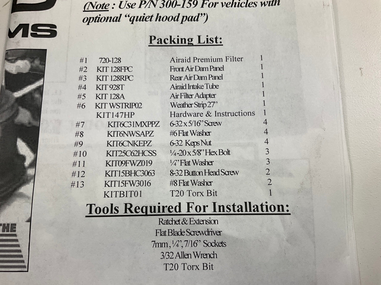 Airaid 300-147 CAI Cold Air Intake System Airbox For 2003-2004 Ram 5.9L DIESEL