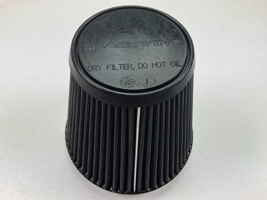 Airaid 997-494-BLK Dry High Flow Performance Air Filter - 6'' ID Inlet, 8'' Tall