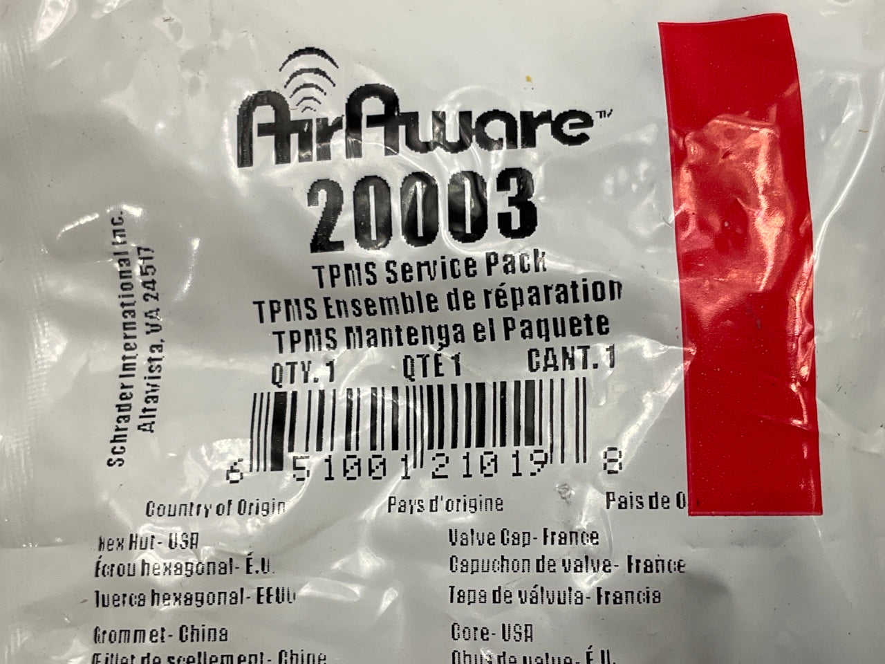 (4) Airaware 20003 TPMS Tire Pressure Monitor Sensor Service Kit