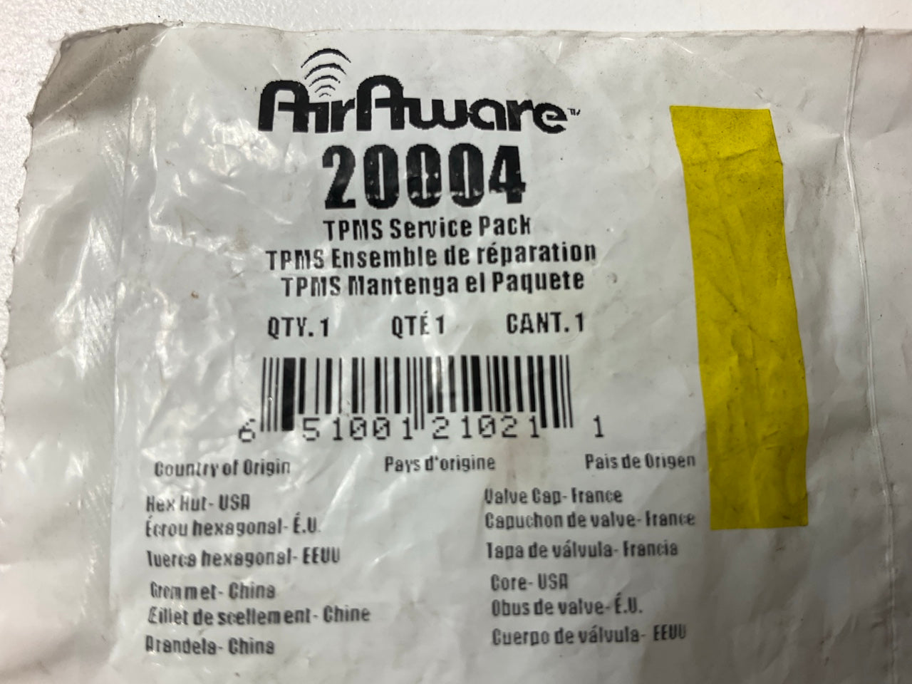 Airaware 20004 TPMS Tire Pressure Monitor Sensor Service Kit