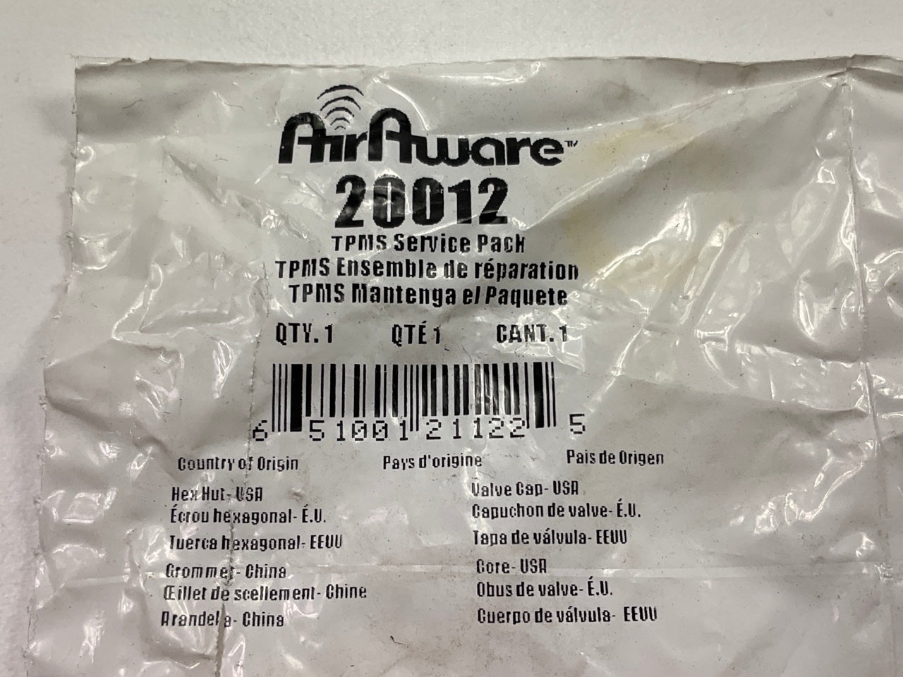 (4) Airaware 20012 TPMS Tire Pressure Monitor Sensor Service Kit