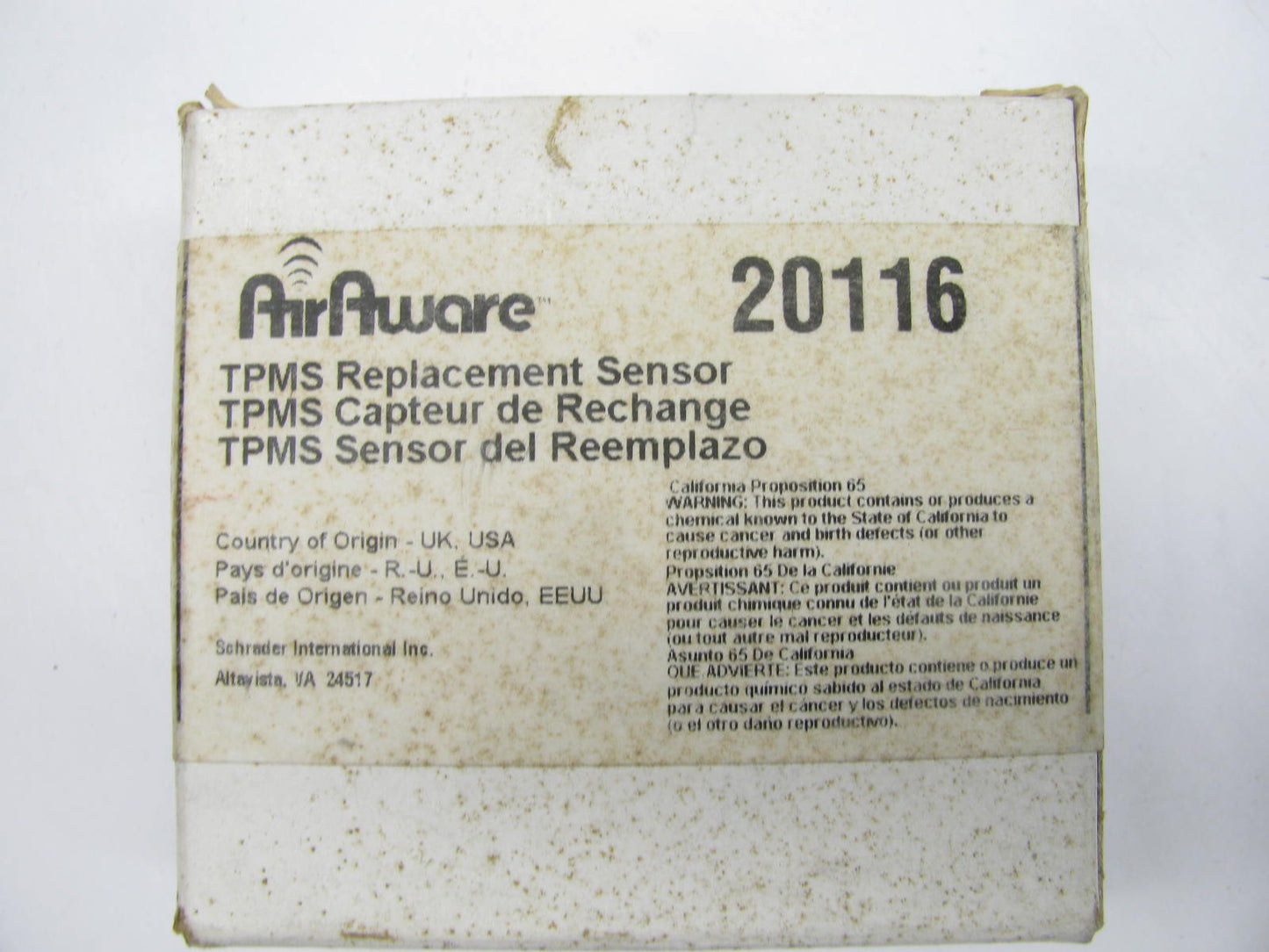 Airaware 20116 TPMS Tire Pressure Monitor Sensor