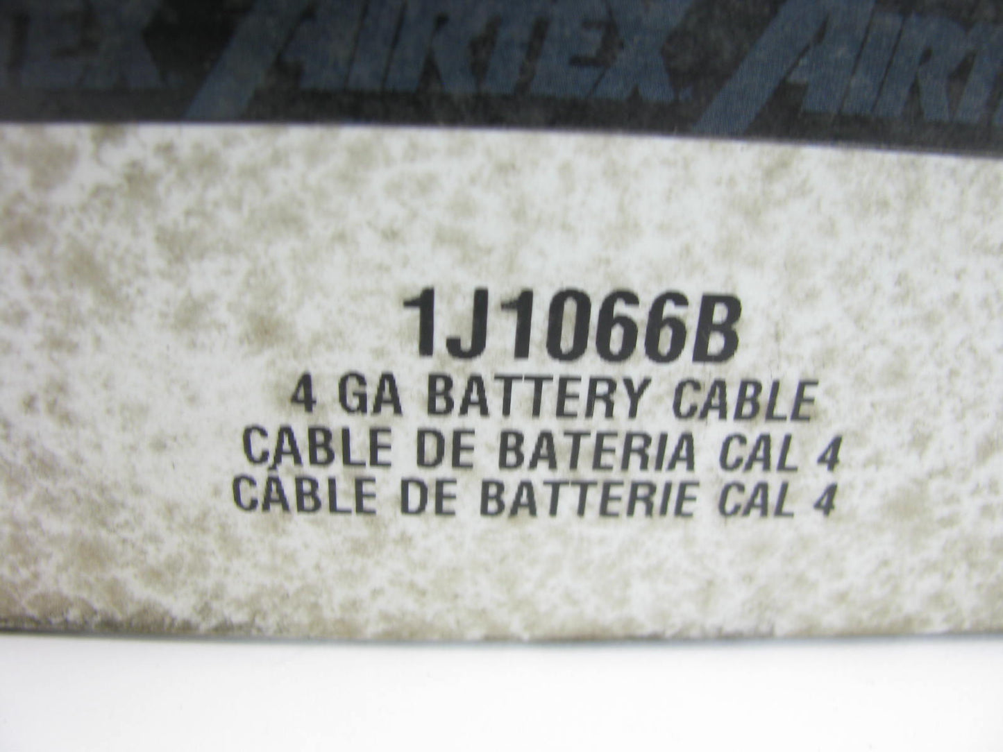 Airtex 1J1066B Top Post Black Battery Cable - 26'' Long, 4 Gauge