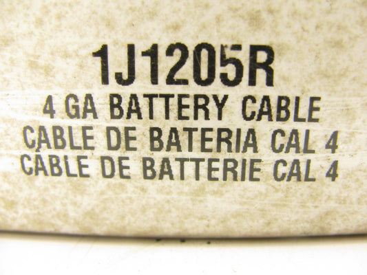 Airtex 1J1205R Engine Battery Cable, 4 Gauge, Red, 21'' Long W/ 1 Lead