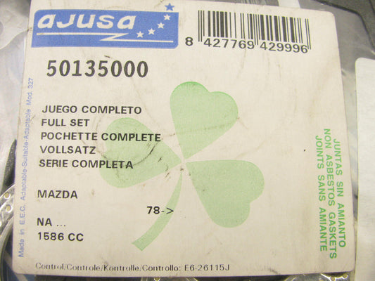 Ajusa 50135000 Full Engine Gasket Head Set For Mazda H6, NA , N , 1.6L Eng.