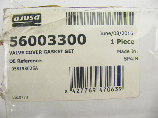 Ajusa 56003300 Valve Cover Gasket - 97-06 AUDI VW 1.8L TURBO