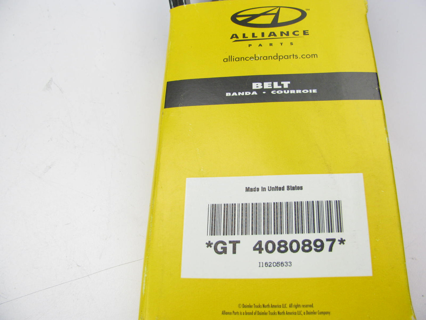 Alliance GT4080897 Serpentine Belt - 1.087'' X 90.356'' - 8 Ribs