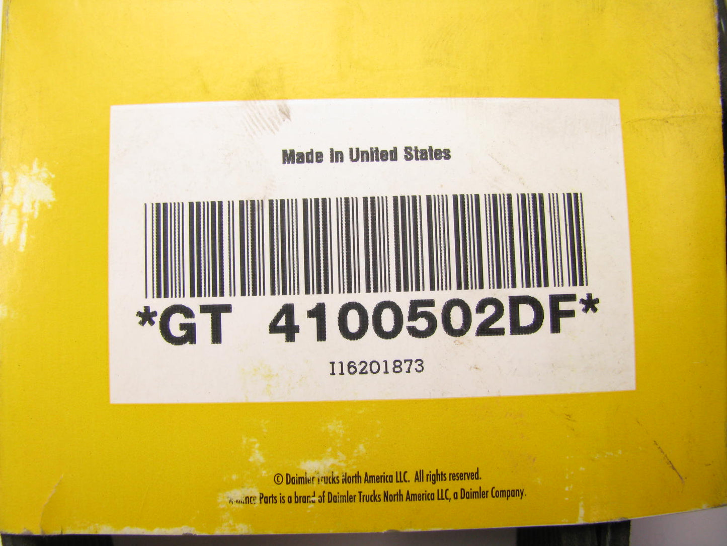 Alliance GT4100502DF Serpentine Belt - 1.367'' X 50.725'' - 10 Ribs