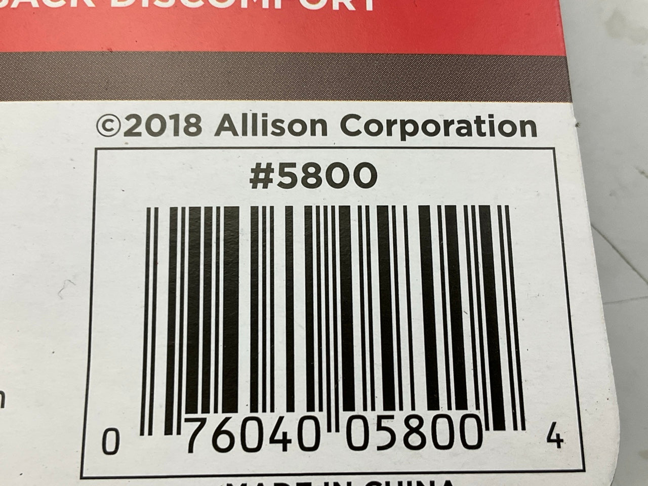 Allison 5800 Orthopedic Ergonomic Back & Lumbar Support Cushion