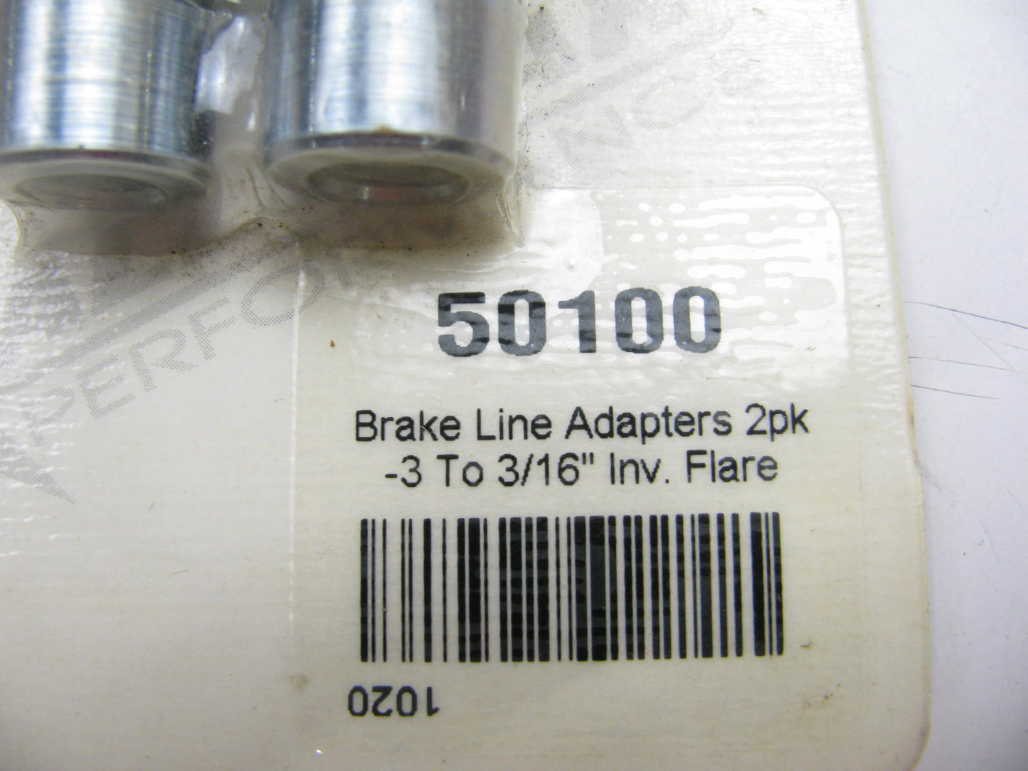 (2) Allstar 50100 Brake Line Adapter Fittings -3 AN To 3/16'' Inverted Flare