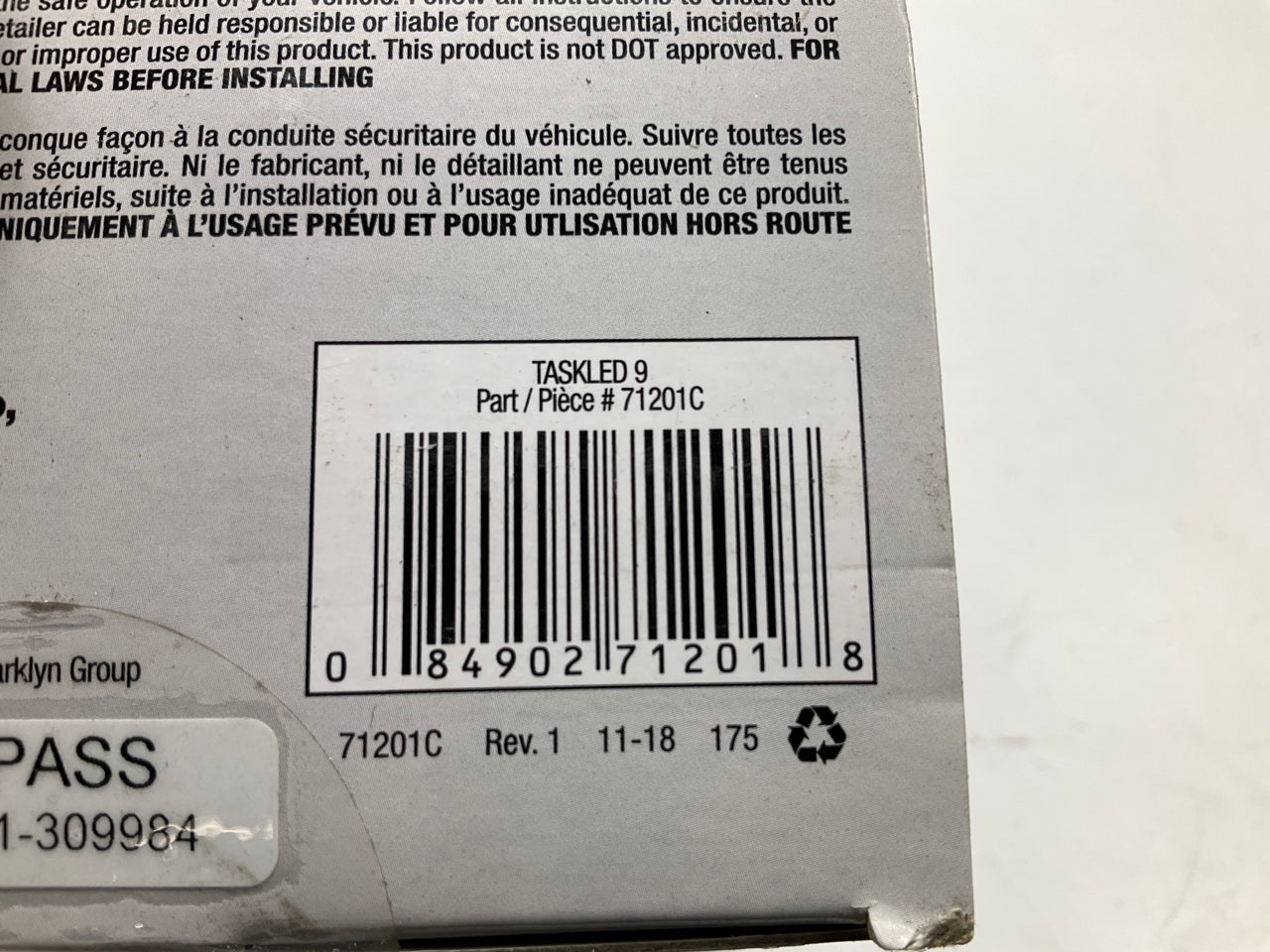 (2) Alpena 71201C Round 4.5'' LED Utility Fog Light Lamps 1400 Lumen, Spot Beam