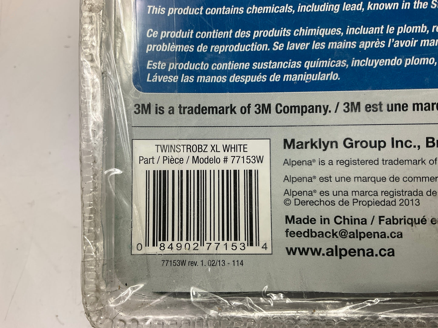 Alpena 77153W Twin Strobz XL White LED Strobe Lights