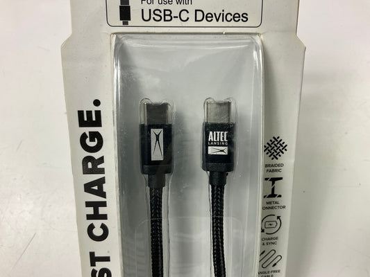 Altec Lansing AL9330 10ft USB-C To USB Braided Fabric Charging Cord