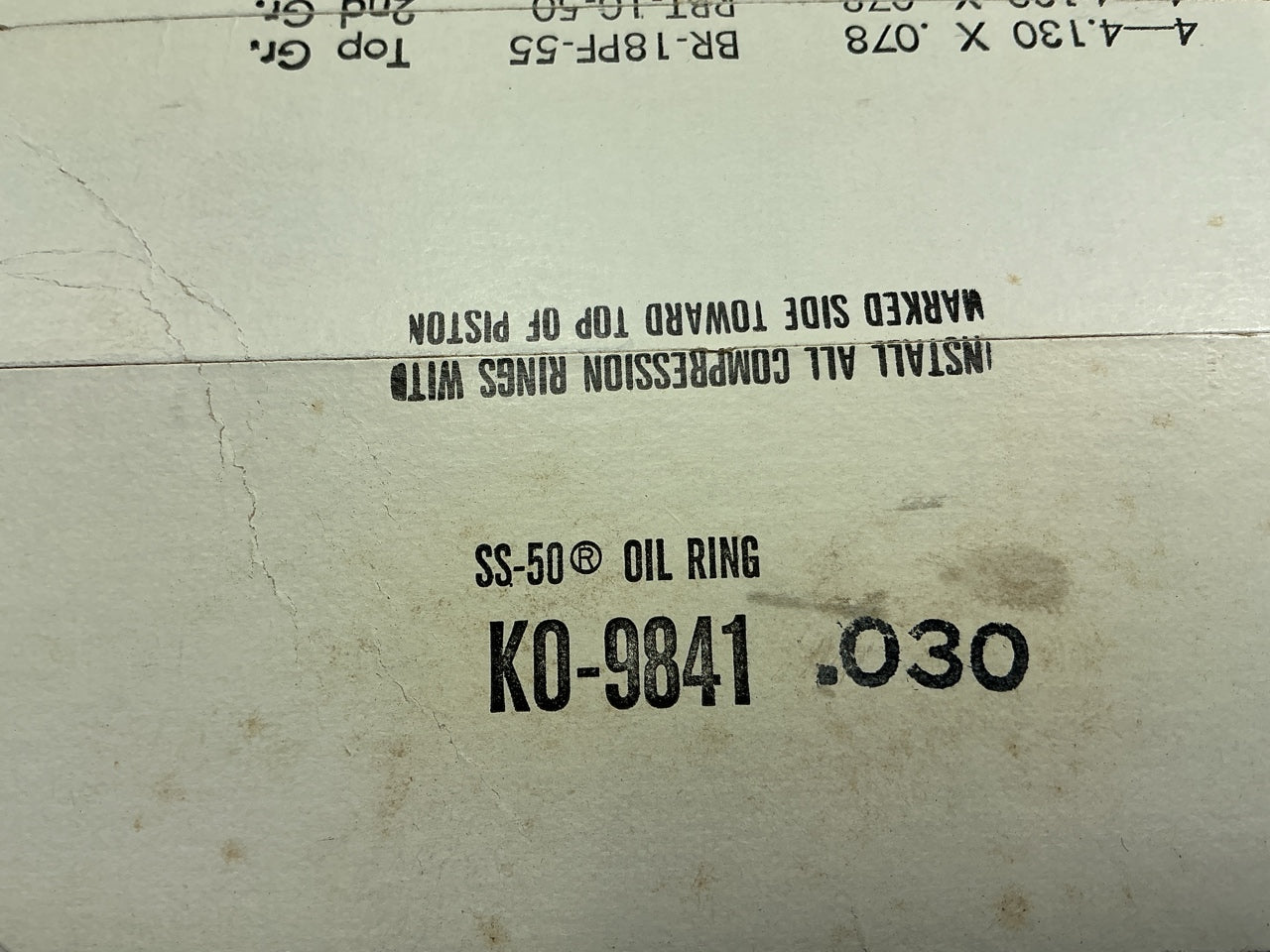 American Hammered KO9841-030 Piston Rings Set For Ford 3.1L Industrial Diesel