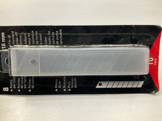American Line 66-0909 Heavy Duty 18mm Snap Off Utility Blades, 10 / Pack