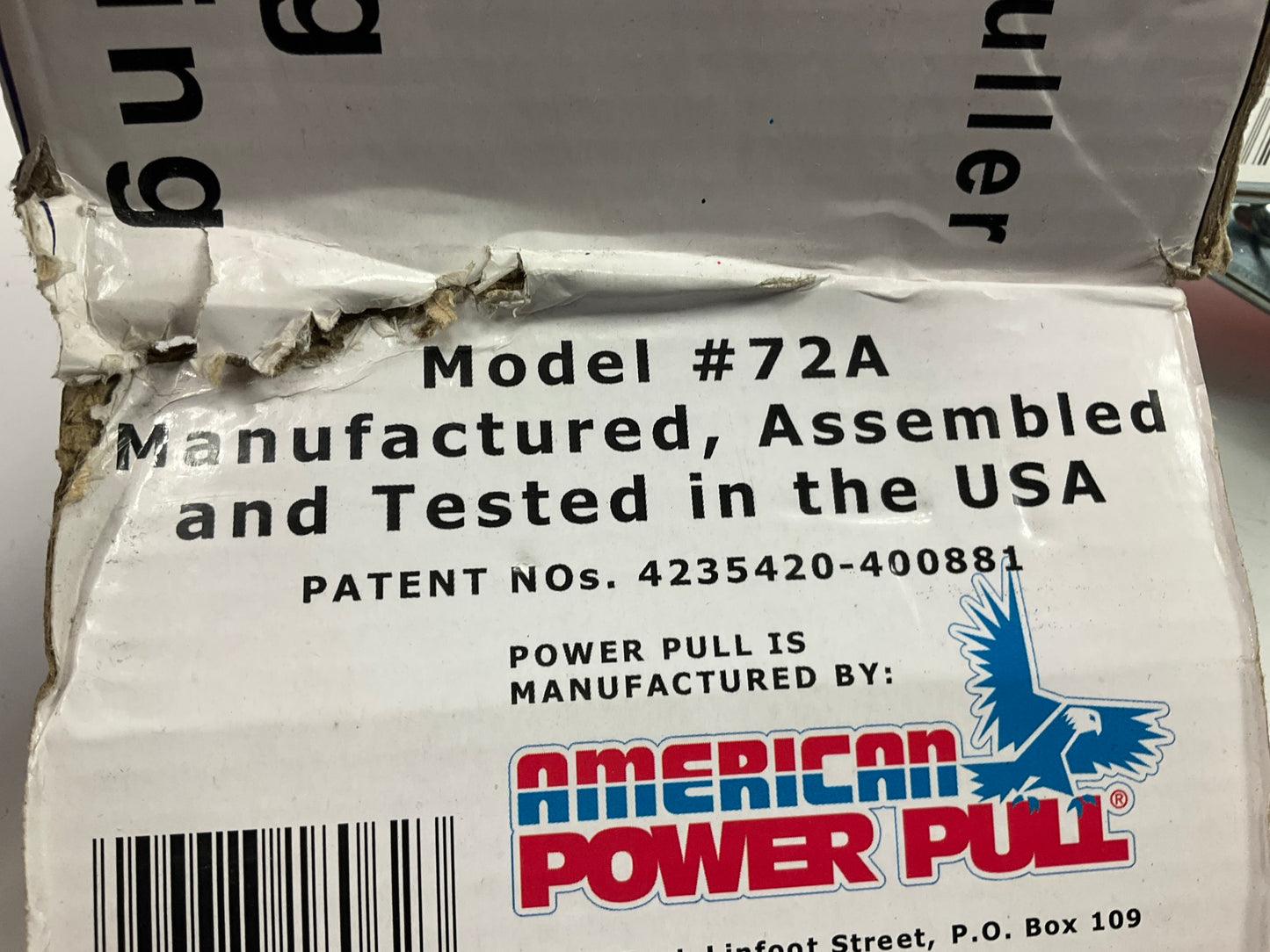 American Power 72A - 2 Ton Cable Puller Steel Ratchet Come Along, Made In USA