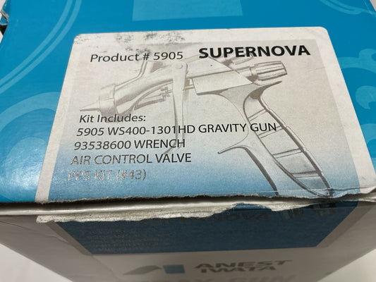 Aset Iwata 5905 WS400 SuperNova 1.3 High Definition Spray Gun Kit W/ 3M PPS #43