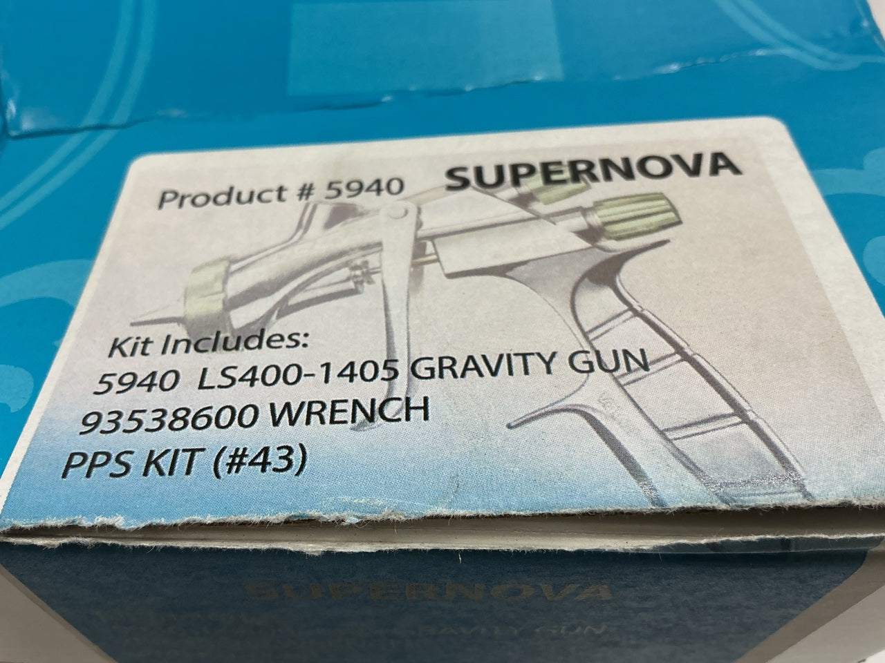 Iwata 5940 LS400-1405 SUPERNOVA Paint Spray Gun Kit W/ 3M PPS Starter Kit #43