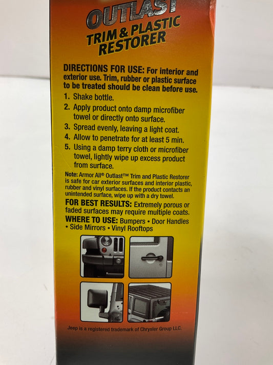 Armorall 201388B Outlast Trim & Plastic Vinyl Rubber Restorer 8oz