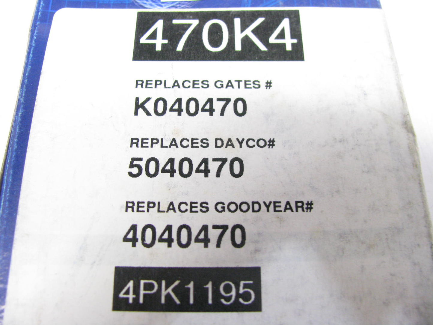 Armormark 470K4 Serpentine Belt