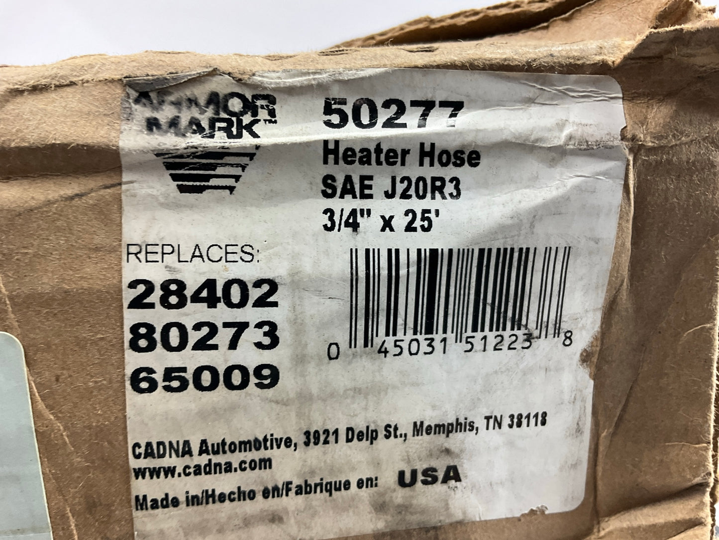 24 FEET Armormark 50277 Black HVAC Heater Hose, SAE J20R3 - 3/4'' ID