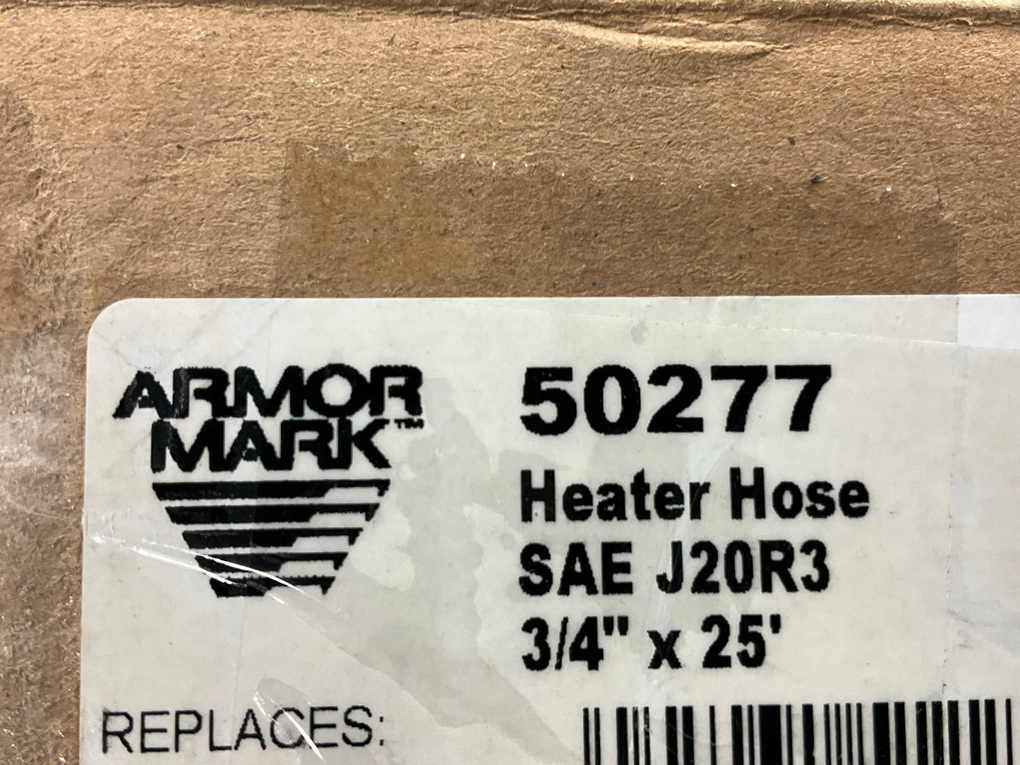 19 FEET - Armormark 50277 Black HVAC Heater Hose, SAE J20R3 - 3/4'' ID